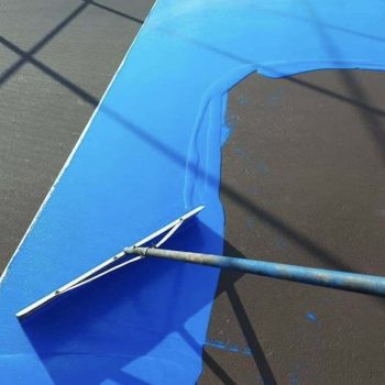 Beton Zemin Boyası 10 Mavi Bisiklet Yolu Zemin Boyası