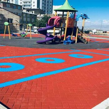 Asfalt Zemin Boyama 4 Renkli-Desenli-Asfalt