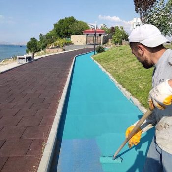 Asfalt Zemin Boyama 9 Silinmeyen yol boyası